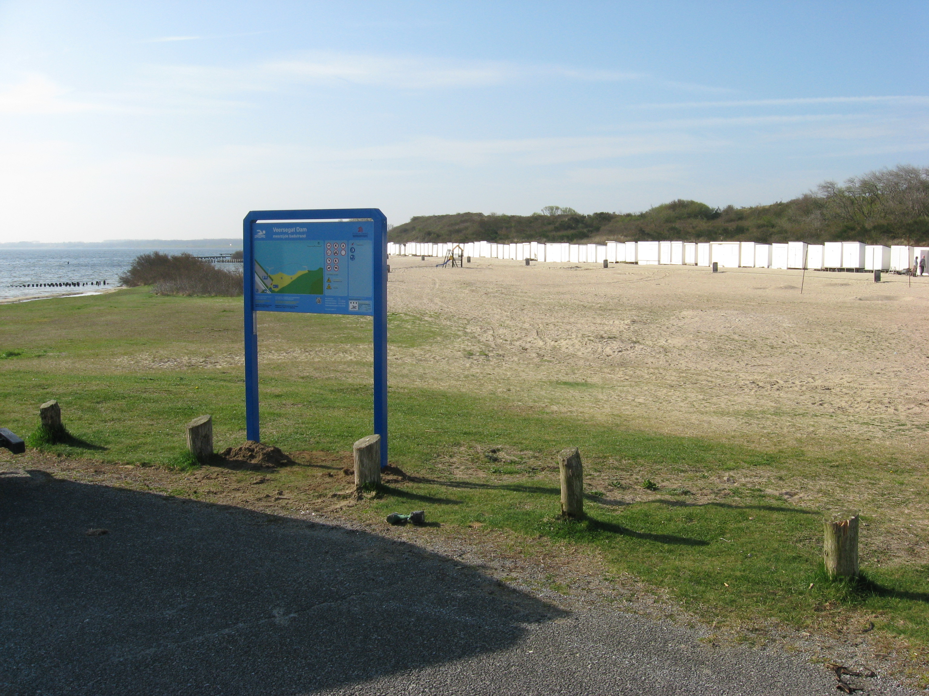 Veersegat Dam Meerzijde Badstrand